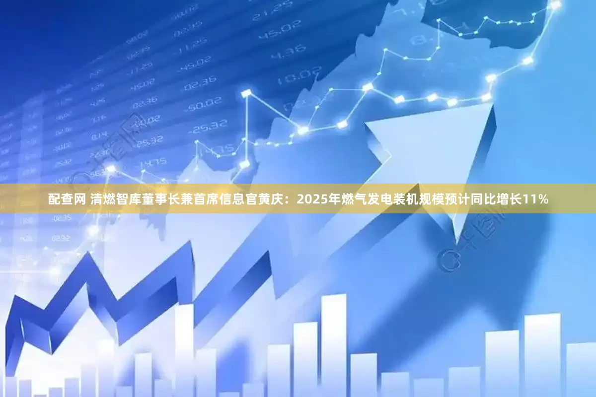配查网 清燃智库董事长兼首席信息官黄庆：2025年燃气发电装机规模预计同比增长11%