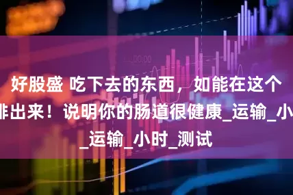 好股盛 吃下去的东西，如能在这个时间内排出来！说明你的肠道很健康_运输_小时_测试