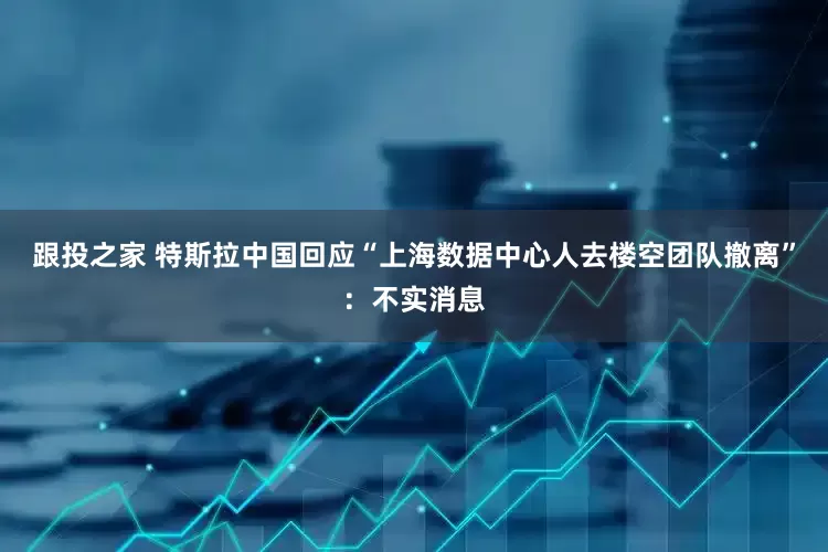 跟投之家 特斯拉中国回应“上海数据中心人去楼空团队撤离”：不实消息
